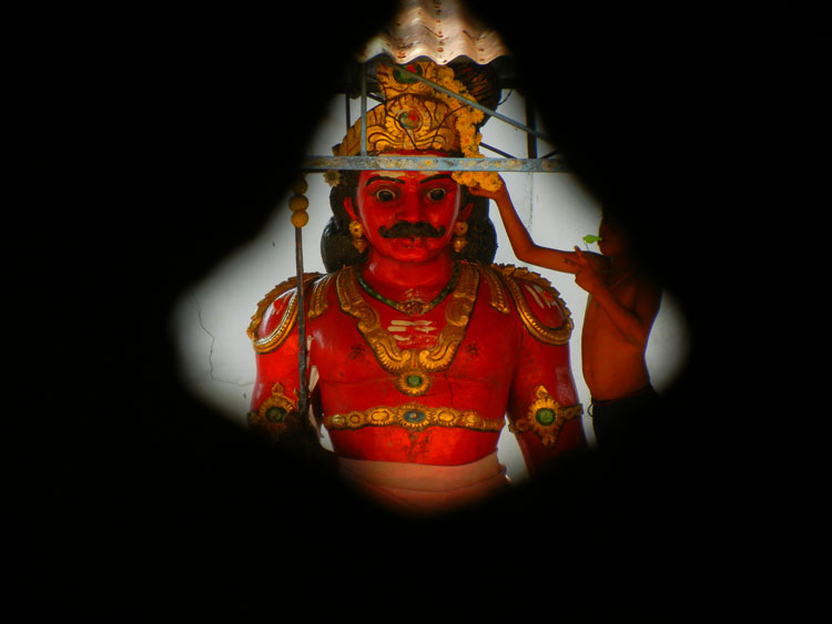 Tillai Kali Temple, adorning one of the Guardians