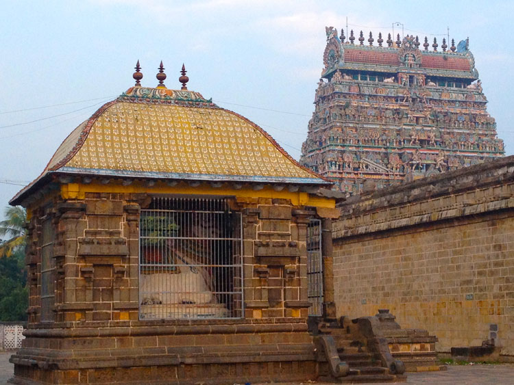 Chidambaram, Nandi in the Courtyard